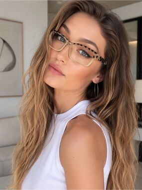 #60 La Matta Made in Italy Tortoise & Cream Eyeglass Frames